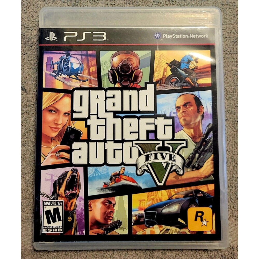 Grand Theft Auto V GTA5 Playstation 3 PS3 CIB w/Map/ Tested/ Fast Next Day Shipp